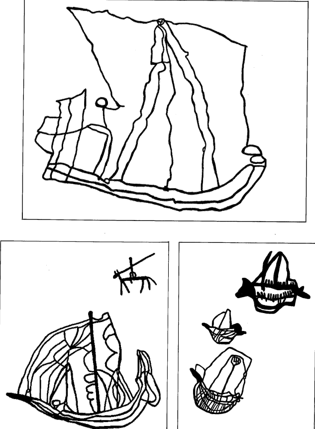 Dhofar cave pictographs of ships to transport Sacred Frankincense